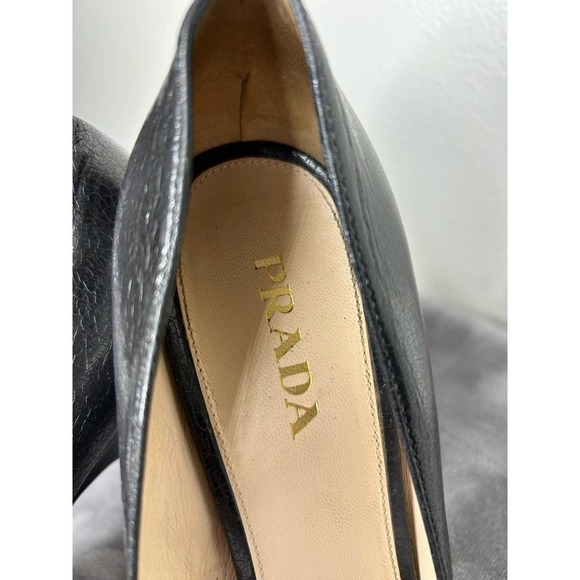 Prada Peeptoe Platform Heels 40 - Picture 5 of 16
